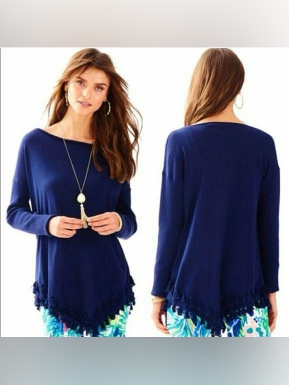 Lilly Pulitzer Ferrara sweater navy small